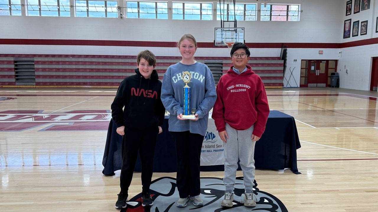 middle school tech report winner in seapearch competition